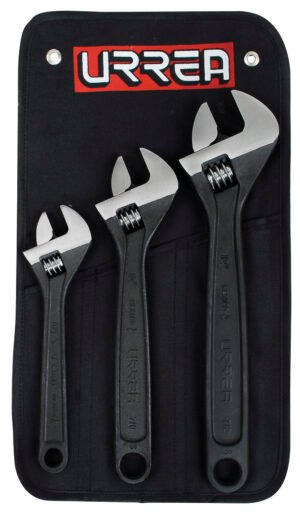 Juego de llaves ajustables fosfatizadas, 3 piezas Urrea 795S
