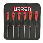 Juego de destornilladores con mango bimaterial punta torx, 6 piezas Urrea 83W