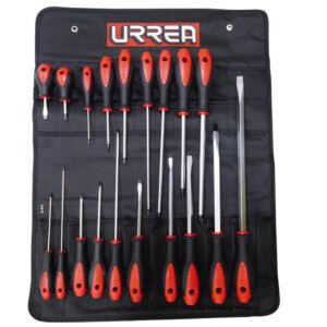 Juego de destornilladores con mango bimaterial combinados, 19 piezas Urrea 8600E