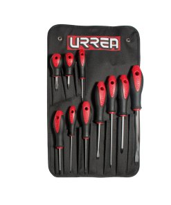 Juego de destornilladores con mango bimaterial combinados, 10 piezas Urrea 8600F