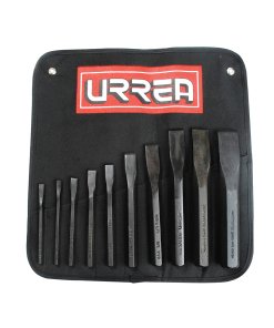 Juego combinado de cinceles corta frío, 10 piezas Urrea 86D