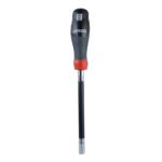 Destornillador flexible magnético con mango trimaterial para puntas 1/4" Urrea 9300TF