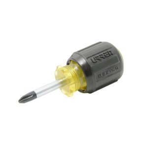 Destornillador con mango cushion grip, tipo trompo punta Phillips barra redonda #2 x 1-3/8" Urrea 9471