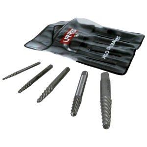 Juego de extractor "cola de cochino" para tornillos, 5 piezas Urrea 9500B