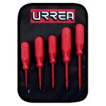 Juego de destornilladores rojos 1000 V, combinados, 5 piezas Urrea 9700C