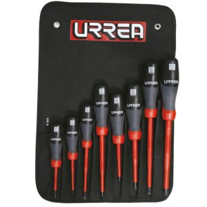 Juego de destornilladores con mango trimaterial 1000 V combinados, 8 piezas Urrea 9700TA