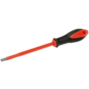 Destornillador con mango bimaterial 1000 V, punta plana 1/4" x 5-7/8" Urrea 9716B