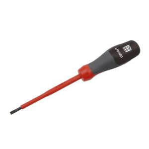 Destornillador con mango trimaterial 1000 V, punta plana 1/4" x 6" Urrea 9716T