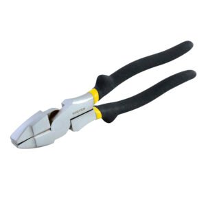 Pinza para electricista con mango rubber grip de 9", corte lateral reforzada Surtek 979R