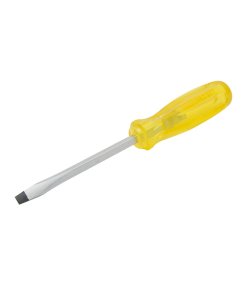 Destornillador con mango ámbar, punta plana barra cuadrada 5/16" x 6" Urrea 9806