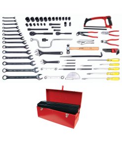 Juego industrial para mantenimiento de ferrocarril en pulgadas, 68 piezas con caja D7 Urrea 98121