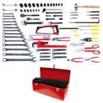 Juego industrial para mantenimiento de ferrocarril en pulgadas, 77 piezas con caja D7 Urrea 98131