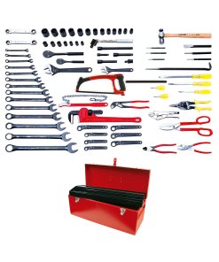 Juego industrial para mantenimiento de ferrocarril en pulgadas, 77 piezas con caja D7 Urrea 98131