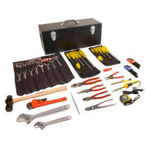Juego básico industrial para instrumentista calibrador en pulgadas, 64 piezas caja D7C20 Urrea 98161