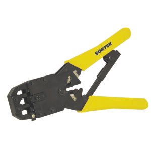 Pinza ponchadora modular 8" para conectores RJ45, RJ12, RJ9 Surtek 994