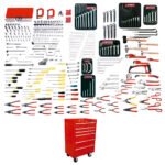 Juego maestro industrial combinado 397 piezas, con gabinete EX27M6 Urrea 99521