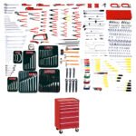 Juego maestro industrial combinado 396 piezas, con gabinete EX27M6 Urrea 99621