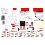 Juego maestro industrial en pulgadas 258 piezas, sin gabinete Urrea 99712B