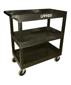 Carro utilitario plástico 35" x 18" 3 niveles Urrea 9980P