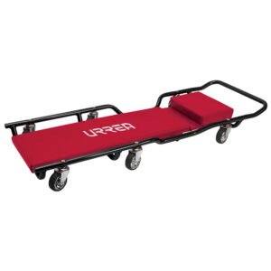 Cama para mecánico acolchonada ajustable 3 posiciones, 6 ruedas giratorias, 43" Urrea 9995A