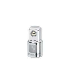 Adaptador para matraca de cuadro 3/8' a cuadro 1/2', versátil y resistente para trabajos mecánicos, Truper clave 13420