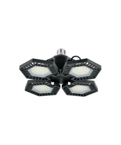 Luminario de LED Volteck 100 W aluminio con 4 paneles abatibles - Tecnología de iluminación multidireccional para grandes espacios que permite ajuste personalizado maximizando cobertura efectiva (Clave 46588)