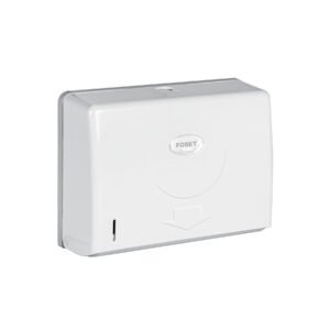 Dispensador chico para toallas de papel, blanco, FOSET BASIC