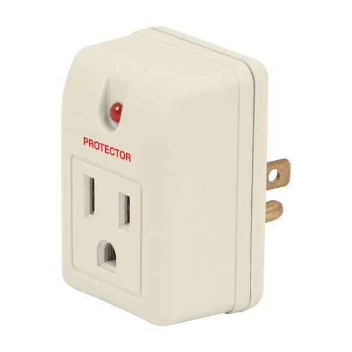 Adaptador Volteck con supresor de picos 270 joules - Tecnología de protección avanzada para dispositivos sensibles que absorbe sobretensiones previniendo daños electrónicos (Clave 46250)
