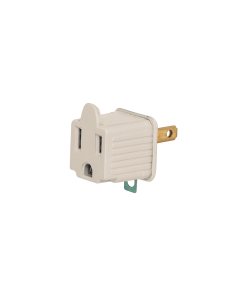 Adaptador Volteck 3 a 2 gris a granel - Tecnología de compatibilidad universal para aplicaciones industriales que mantiene continuidad eléctrica sin comprometer seguridad (Clave 46257)