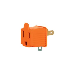 Bolsa con 2 adaptadores 3 a 2 naranjas, VOLTECK