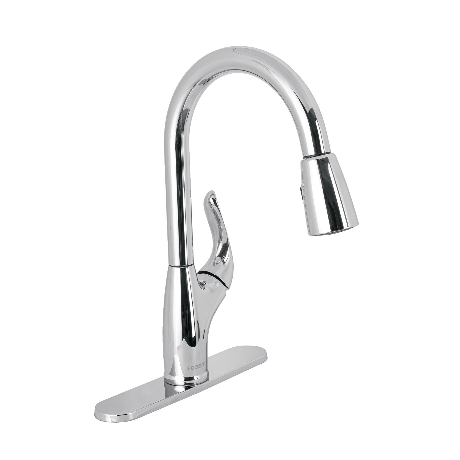 Monomando Fregadero Cromo, Nariz Retráctil, fácil de usar para fregadero, clave 44903 - FOSET AERO
