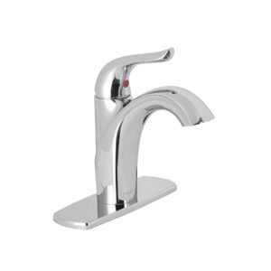 Monomando Corto Lavabo, Cromo, estilo moderno y duradero para lavabo, clave 44882 - FOSET AERO