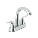Mezcladora Lavabo 4', Cromo, Cuello Alto, Palanca, ideal para instalaciones de lavabo, clave 44889 - FOSET AERO