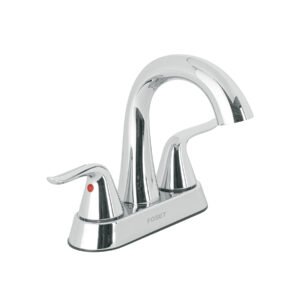 Mezcladora Lavabo 4', Cromo, Cuello Alto, Palanca, ideal para instalaciones de lavabo, clave 44889 - FOSET AERO