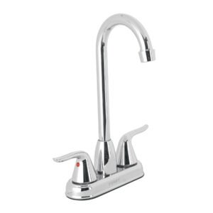 Mezcladora Lavabo 4', Cromo, Tipo Bar, Palanca, ideal para proyectos de instalación en lavabo, clave 44898 - FOSET AERO