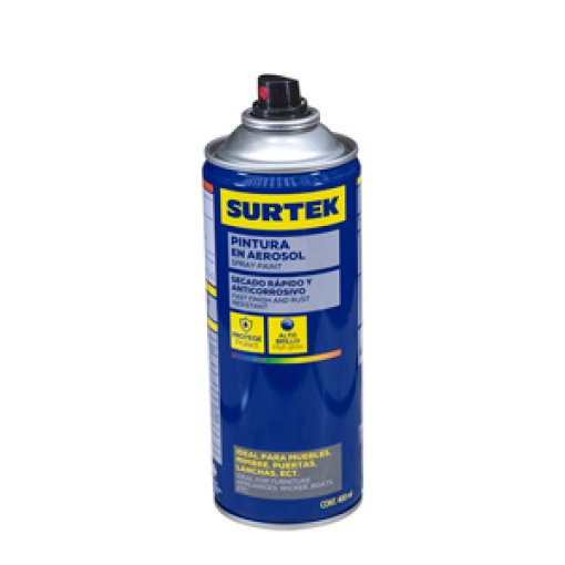 Pintura en aerosol 400 ml color aluminio Surtek AEM402