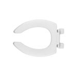 Asiento alargado sin tapa para taza fluxómetro, blanco, AQUA