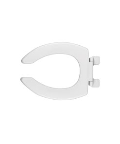 Asiento Alargado Sin Tapa para Taza Fluxómetro, Blanco, Resistente y Funcional, clave 49368 - FOSET