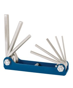 Juego de 8 Llaves Allen Truper MM Tipo Navaja - Tecnología de Compactación Métrica para Usos Múltiples que Integra Herramientas Profesionales en un Diseño Plegable de Bolsillo (Clave 15555)