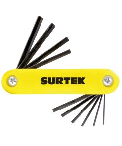 Juego de llaves hexagonales en pulgadas tipo navaja, 10 piezas Surtek ALLFNP10