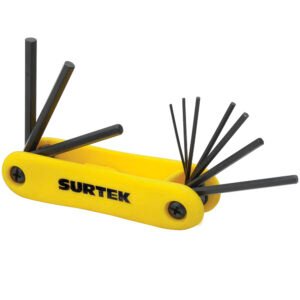 Juego de llaves hexagonales métricas tipo navaja, 10 piezas Surtek ALLFNP10M