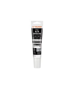 Sellador de silicón Truper negro para altas temperaturas 85 g - Tecnología de resistencia extrema para automoción que soporta vibraciones intensas y temperaturas elevadas (Clave 17567)