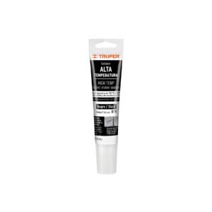 Sellador de silicón negro RTV para altas temperaturas, 85 g