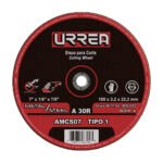 Disco abrasivo tipo 1 para metal 7" x 1/8" Urrea AMCS07