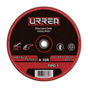 Disco abrasivo tipo 1 para metal 9" x 1/8" Urrea AMCS09