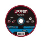 Disco abrasivo tipo 1 para acero inoxidable 9" x 5/64" Urrea AMSS09