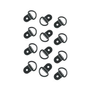 12 anclajes para amarre de carga, anillo en 'D' espesor 1/8'