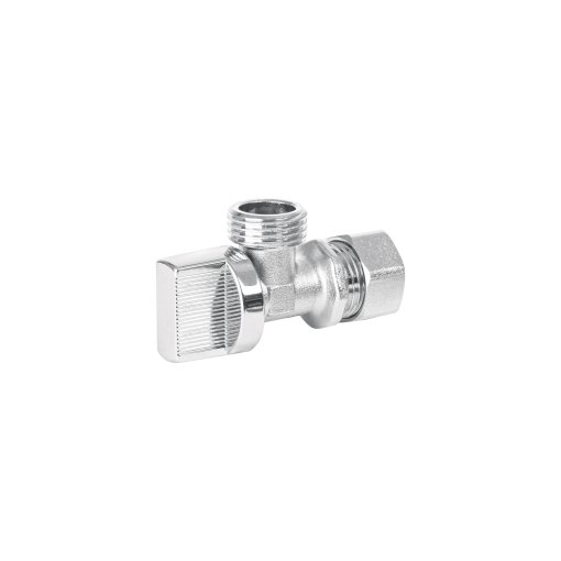 Llave Angular de 1/2', 1/4 de Vuelta, Barrilito, ideal para proyectos sencillos y rápidos de instalación, fácil manejo, clave 45399 - BASIC
