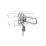 Antena aérea para HD TV, giratoria 360°, 20 dB, VOLTECK