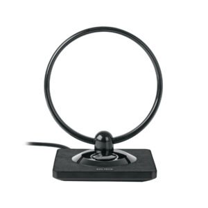 Antena interior para TV HD, tipo aro, 30 dB, VOLTECK